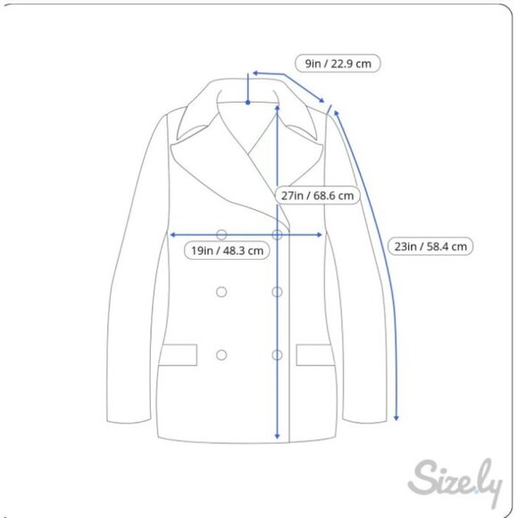 ALLSAINTS Spitafields Quilted Full Button Blue Dark Gray Barn Jacket Sz XS - Picture 8 of 8